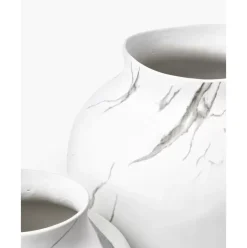 Handgefertigte Vase Latona, Marmoriert