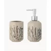 Handgemachtes Bad-Accessoire-Set Bea Mit Graser-Motiv, 2Er-Set