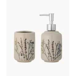 Handgemachtes Bad-Accessoire-Set Bea Mit Graser-Motiv, 2Er-Set