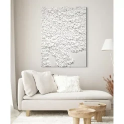 Handgemaltes Leinwandbild Organic In 3D-Optik