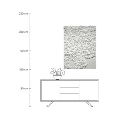 Handgemaltes Leinwandbild Organic In 3D-Optik