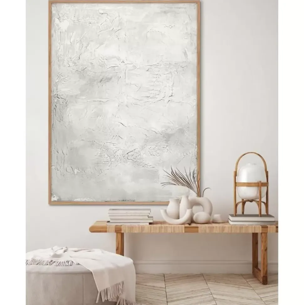 Handgemaltes Leinwandbild Simple Living Mit Holzrahmen