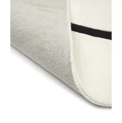 Handgetufteter Wollteppich Line Mit One Line Zeichnung