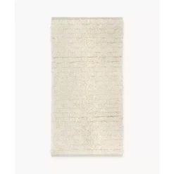 Handgewebter Hochflor-Wollteppich Octavia Mit Hoch-Tief-Struktur