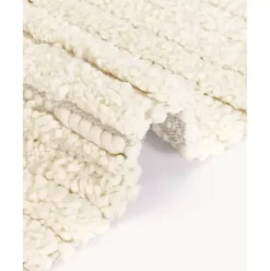 Handgewebter Hochflor-Wollteppich Octavia Mit Hoch-Tief-Struktur