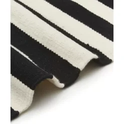 Handgewebter Kelim-Teppich Donna Mit Streifen