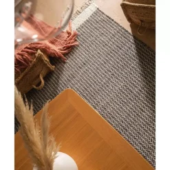 Handgewebter Wollteppich Kim, Mit Fransen