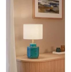 Keramik-Tischlampe Cous Mit Antik-Finish