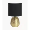 Keramik-Tischlampe Oscar-Gold
