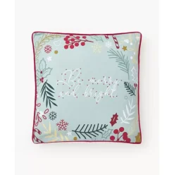 Kissenhulle Bright Mit Winterlichem Motiv Und Stickereien