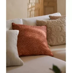 Kissenhulle Claude Mit Kleinem Blumenmuster Aus Bio-Baumwolle