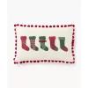 Kissenhulle Coldin Mit Winterlichem Motiv Und Pompons