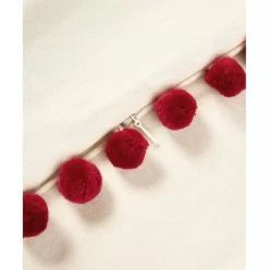 Kissenhulle Coldin Mit Winterlichem Motiv Und Pompons