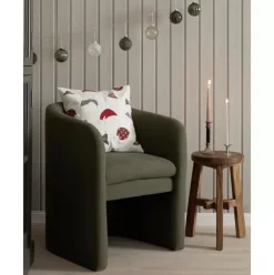 Kissenhulle Derryl Mit Getuftetem Weihnachtlichem Motiv
