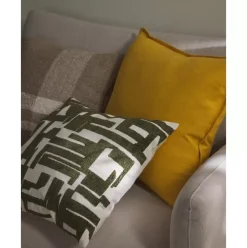 Kissenhulle Fran Mit Chenille-Stickerei