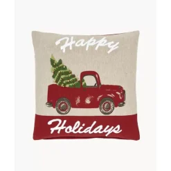 Kissenhulle Happy Holidays Mit Feinen Bestickten Details