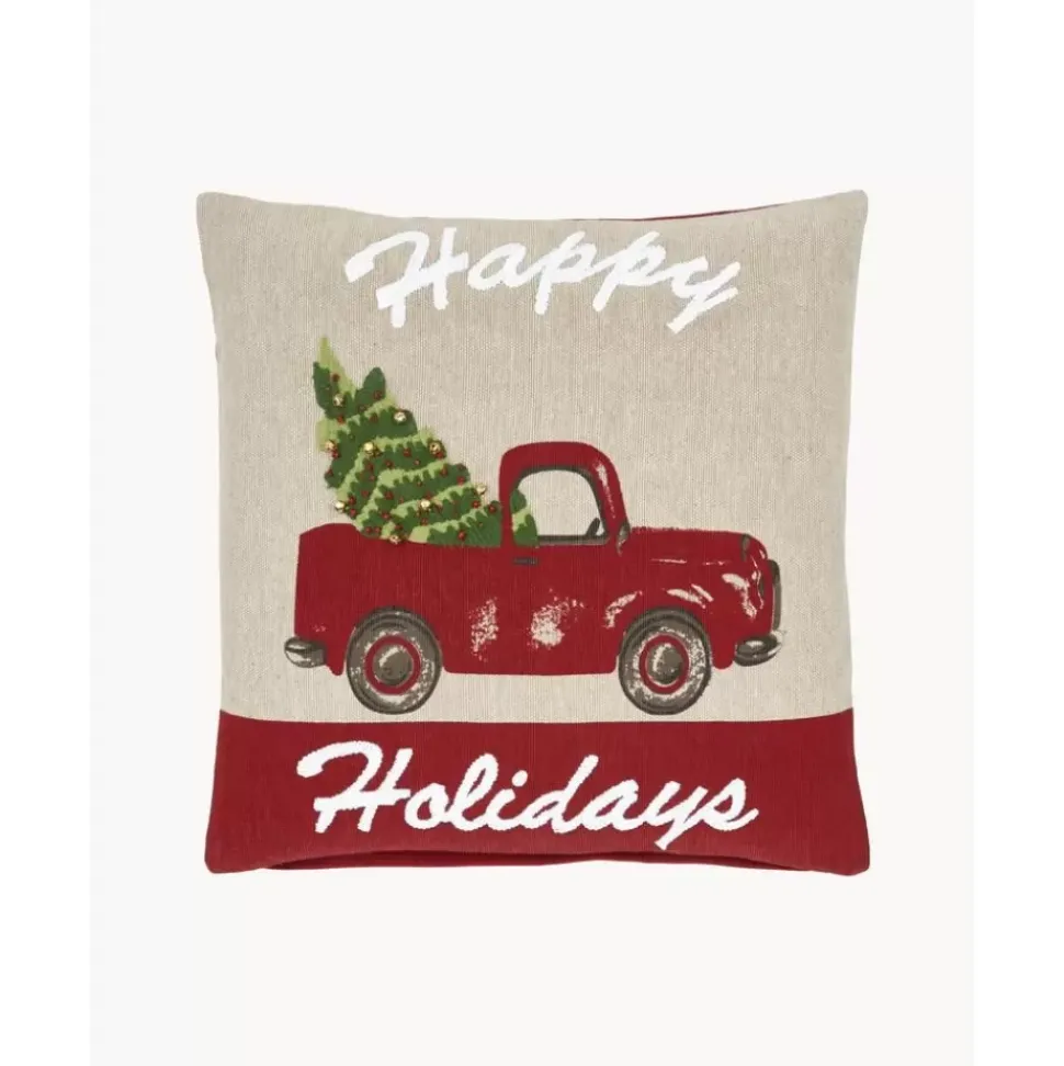 Kissenhulle Happy Holidays Mit Feinen Bestickten Details