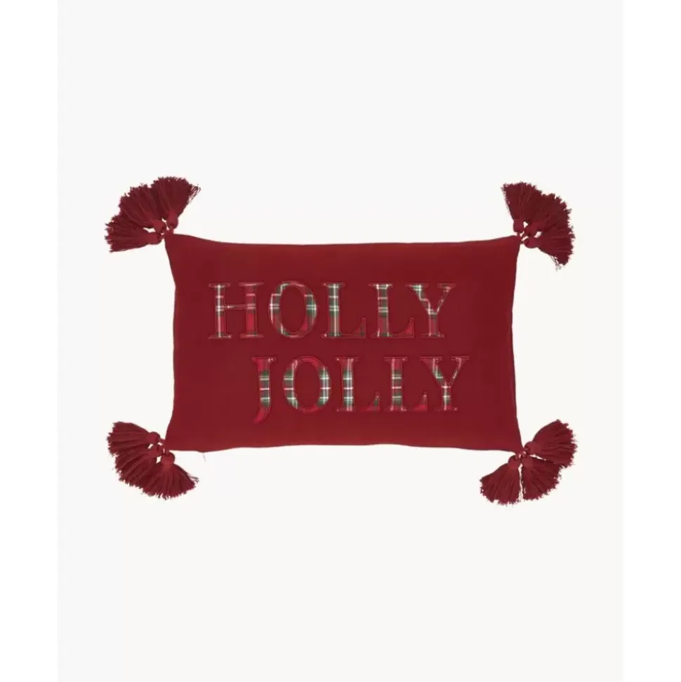 Kissenhulle Holly Jolly Mit Quasten