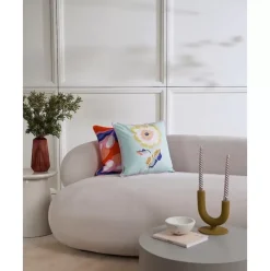 Kissenhulle Lela Mit Blumen-Motiv Aus Bio-Baumwolle