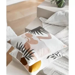 Kissenhulle Malena Mit Sommerlichem Motiv Aus Bio-Baumwolle