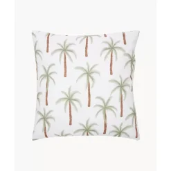 Kissenhulle Palema Mit Palmenprint Aus Bio-Baumwolle