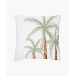 Kissenhulle Palima Mit Palmenprint Aus Bio-Baumwolle