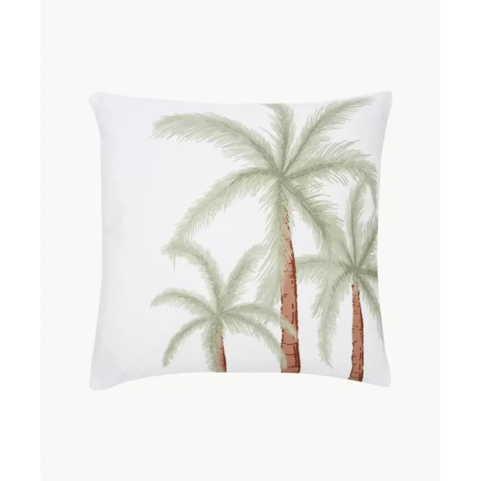 Kissenhulle Palima Mit Palmenprint Aus Bio-Baumwolle