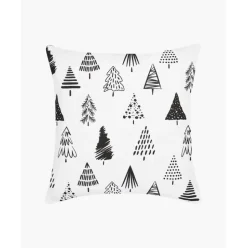 Kissenhulle Scandi Mit Weihnachtsbaumen