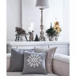 Kissenhulle Snowflake Mit Schneeflockenmotiv