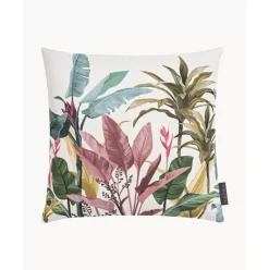 Kissenhulle Vintage Safari Mit Tropischem Blumenmotiven