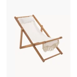 Klappbarer Liegestuhl Sling Mit Fransen