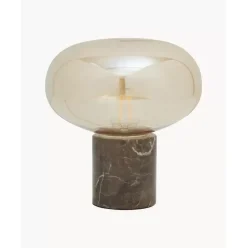 Kleine Nachttischlampe Alma Mit Marmorfus