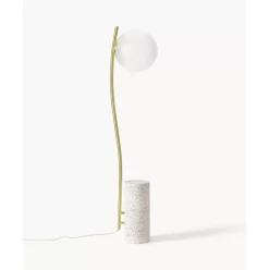 Kleine Stehlampe Cora Mit Terazzo-Fus