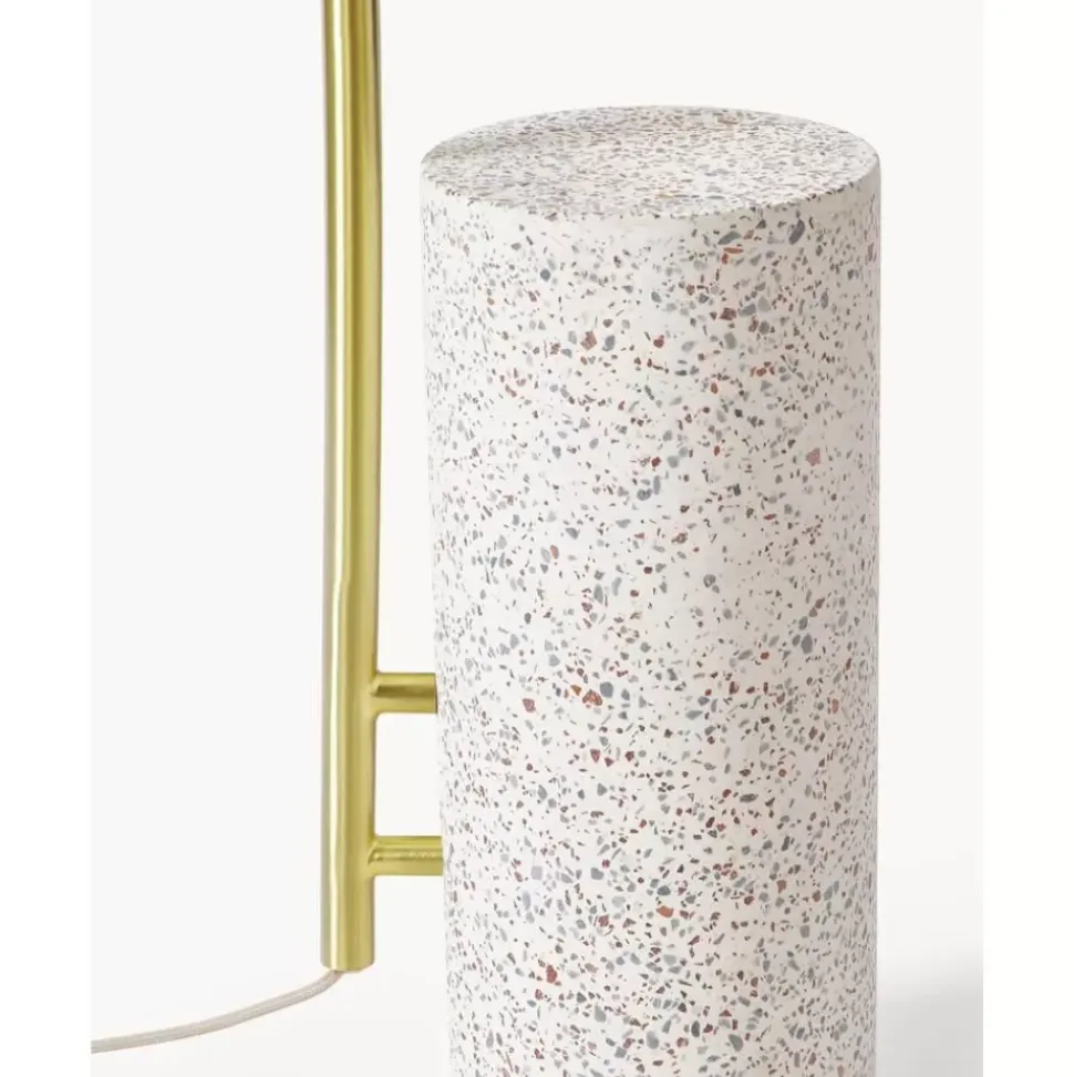 Kleine Stehlampe Cora Mit Terazzo-Fus