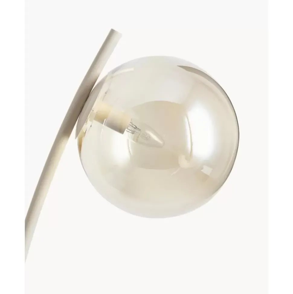 Kleine Stehlampe Cora Mit Travertin-Fus