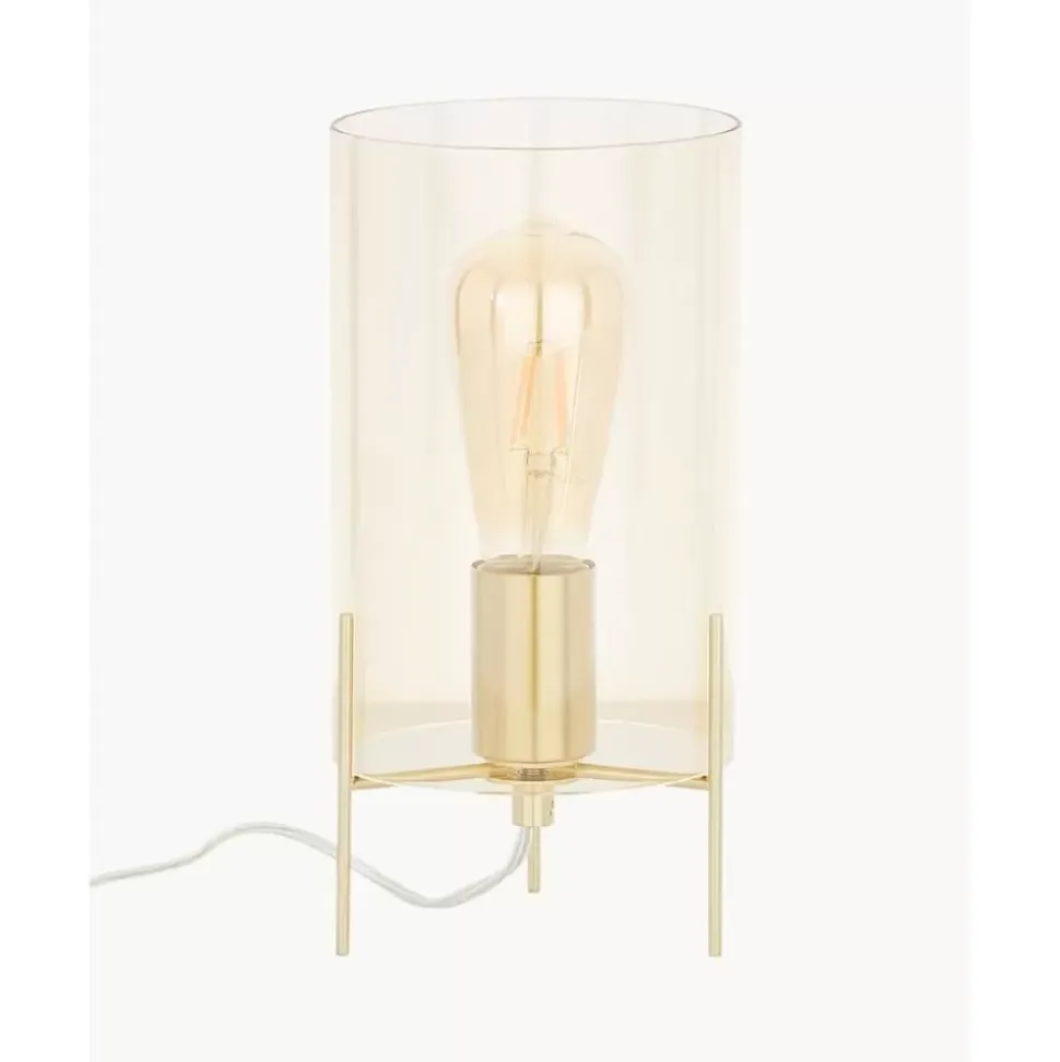 Kleine Tischlampe Laurel Aus Farbigem Glas