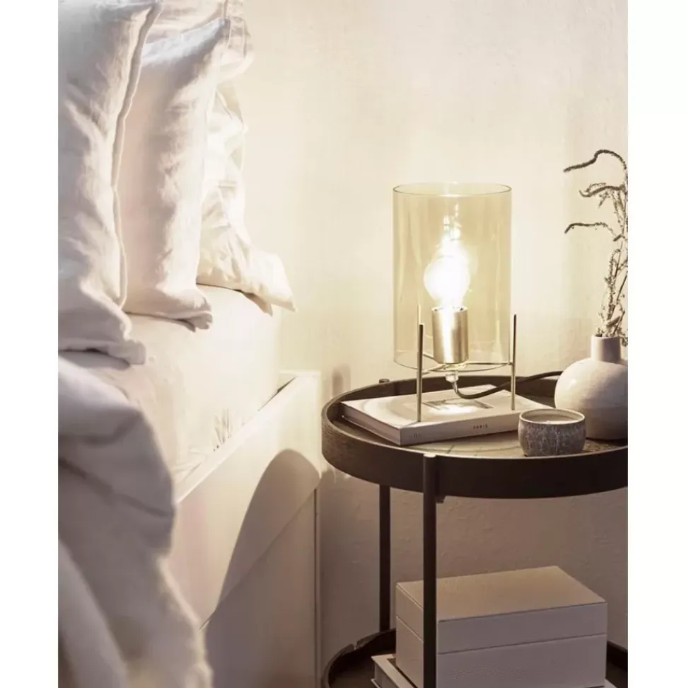 Kleine Tischlampe Laurel Aus Farbigem Glas