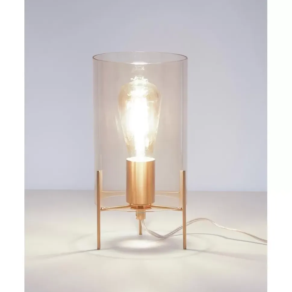 Kleine Tischlampe Laurel Aus Farbigem Glas