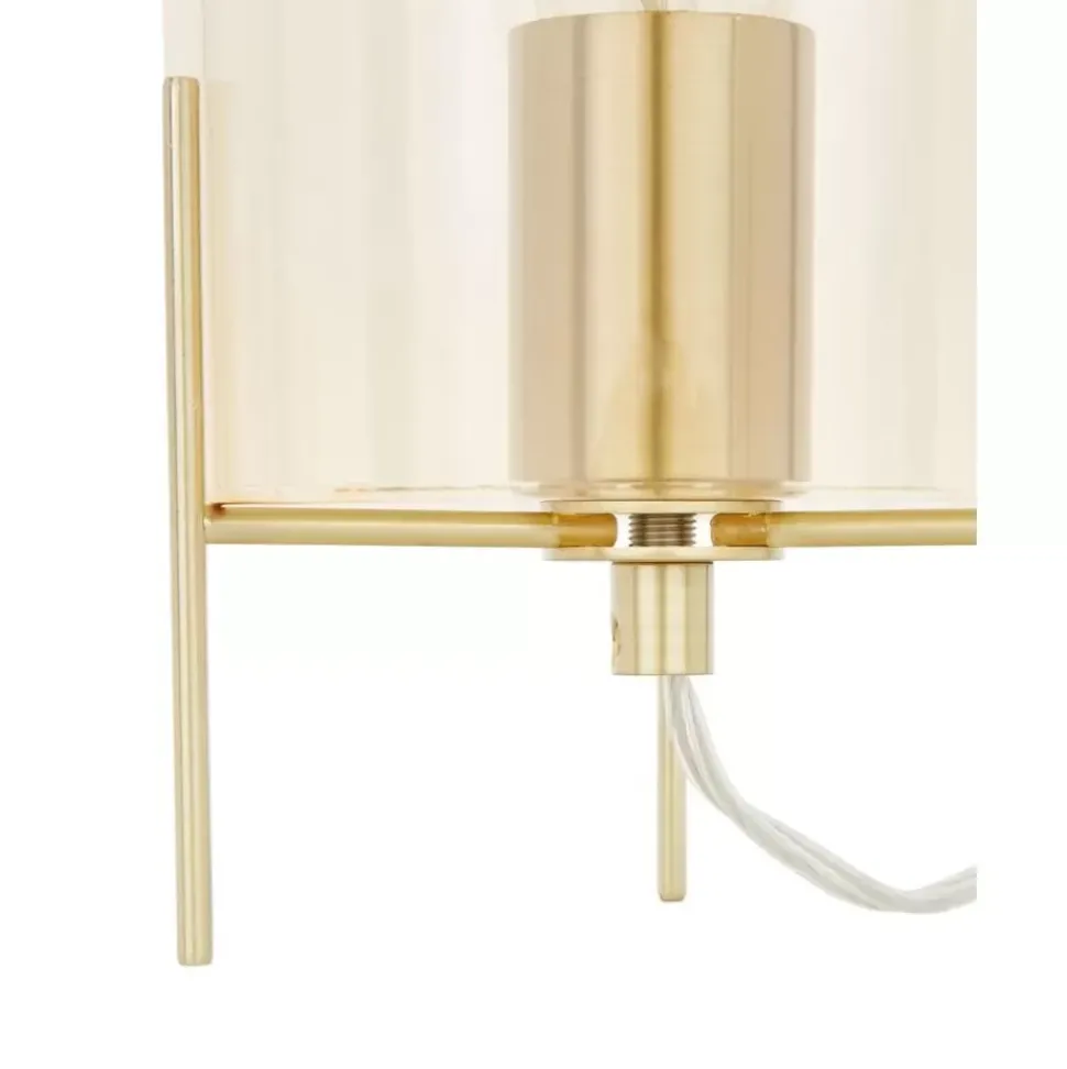 Kleine Tischlampe Laurel Aus Farbigem Glas