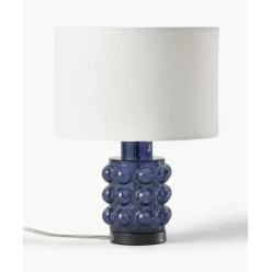 Kleine Tischlampe Olyve Mit Glasfus
