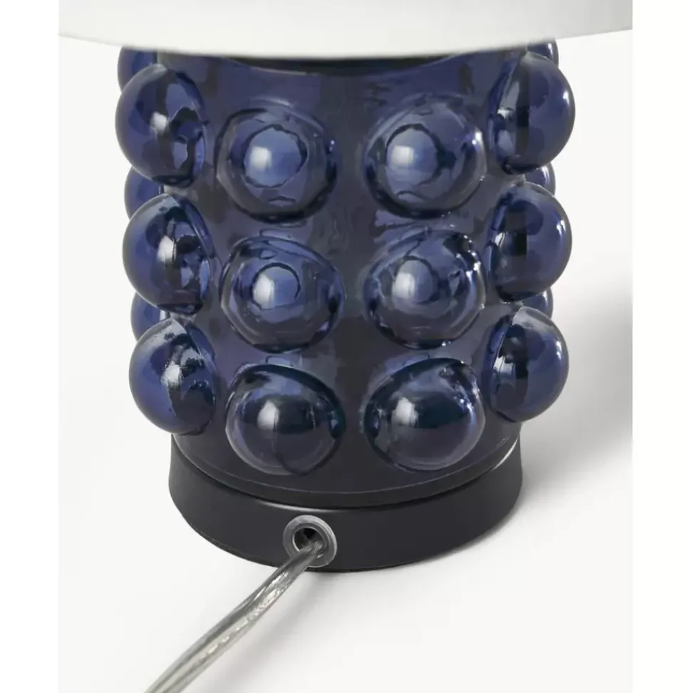 Kleine Tischlampe Olyve Mit Glasfus