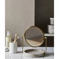 Kosmetikspiegel Haja Mit Marmor-Ablage