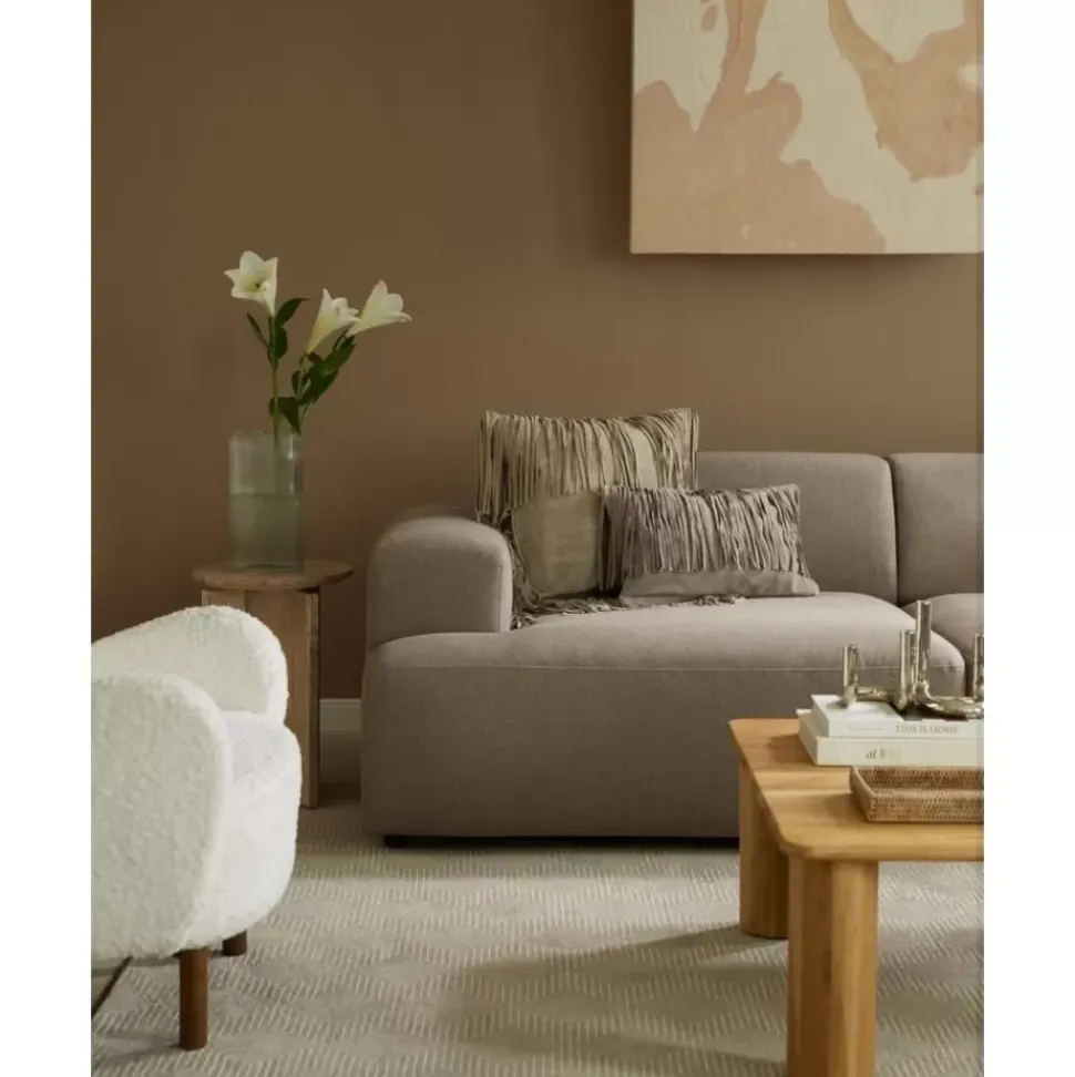 Leder-Kissenhulle Amaia Mit Fransen