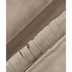 Leder-Kissenhulle Amaia Mit Fransen