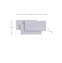 Led-Wandleuchte Trame In Rechteckiger Form
