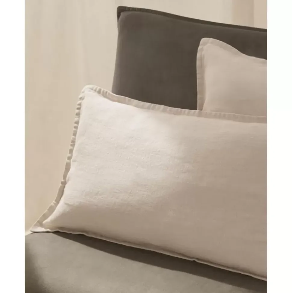 Leinen-Kissenhulle Lanya In Hellbeige