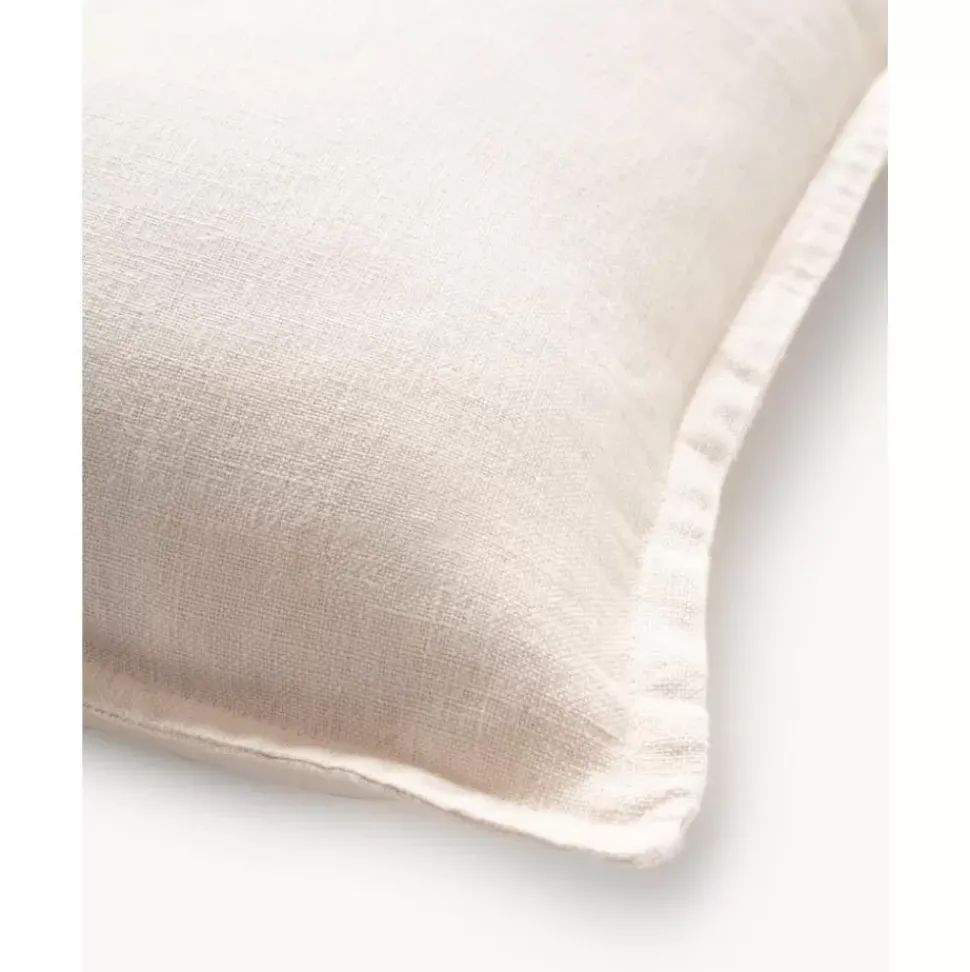 Leinen-Kissenhulle Lanya In Hellbeige