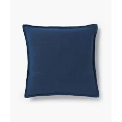 Leinen-Kissenhulle Lanya In Marineblau