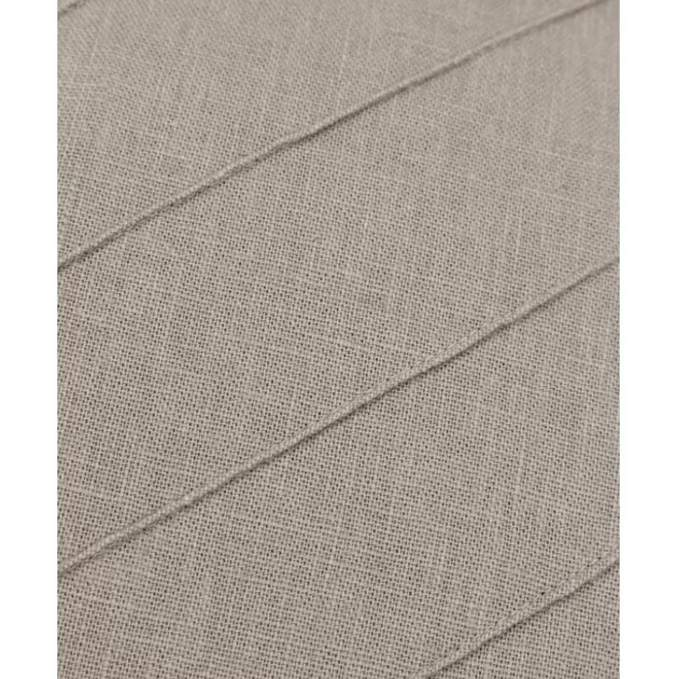 Leinen-Kissenhulle Malia In Beige Mit Strukturmuster
