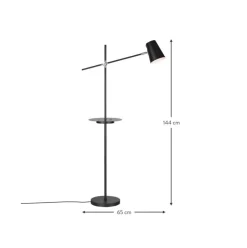 Leselampe Linear Mit Ablage Und Ladestation